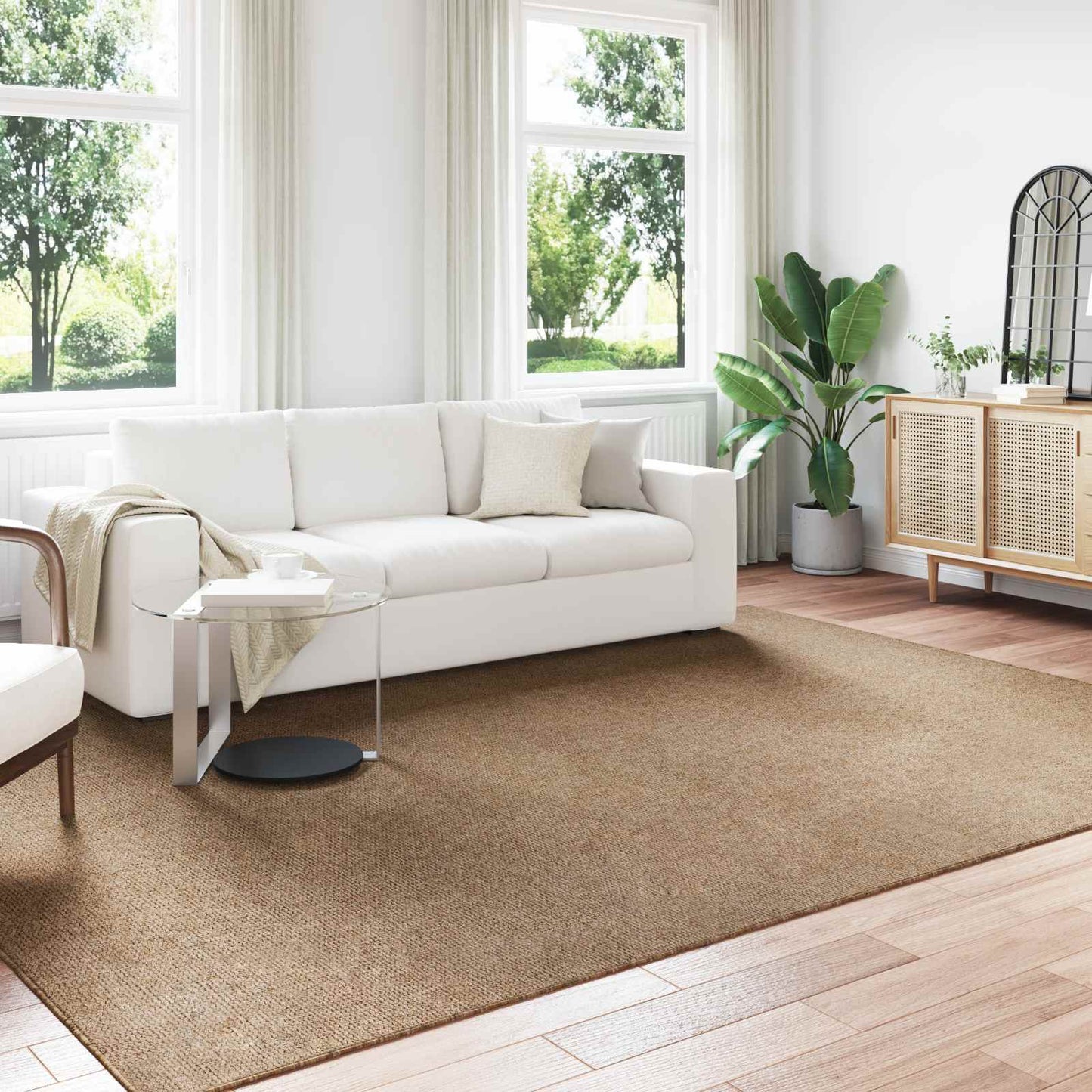 Area Rugs HUARTE Natural 340 x 240 cm Polyester