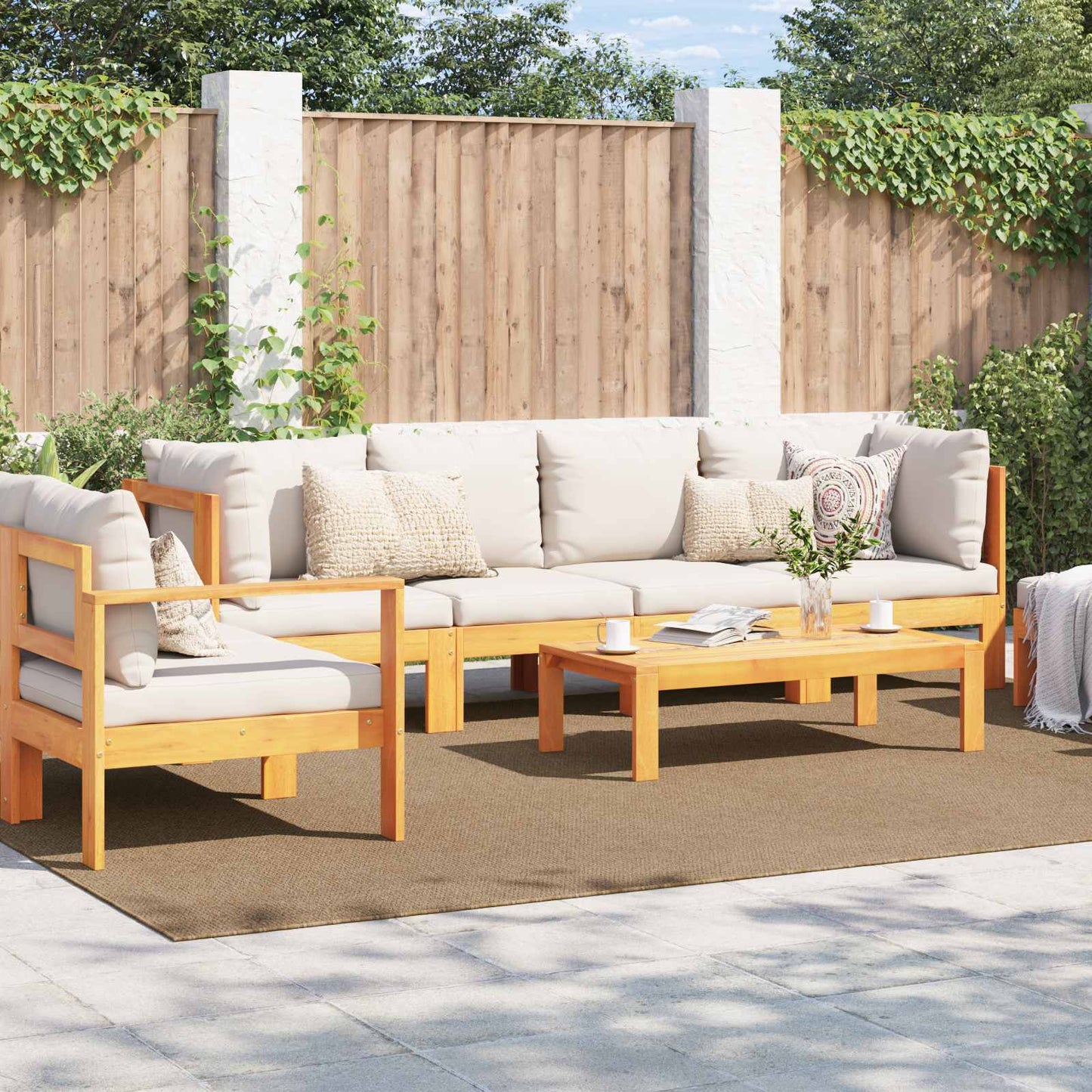 Area Rugs HUARTE Natural 340 x 240 cm Polyester