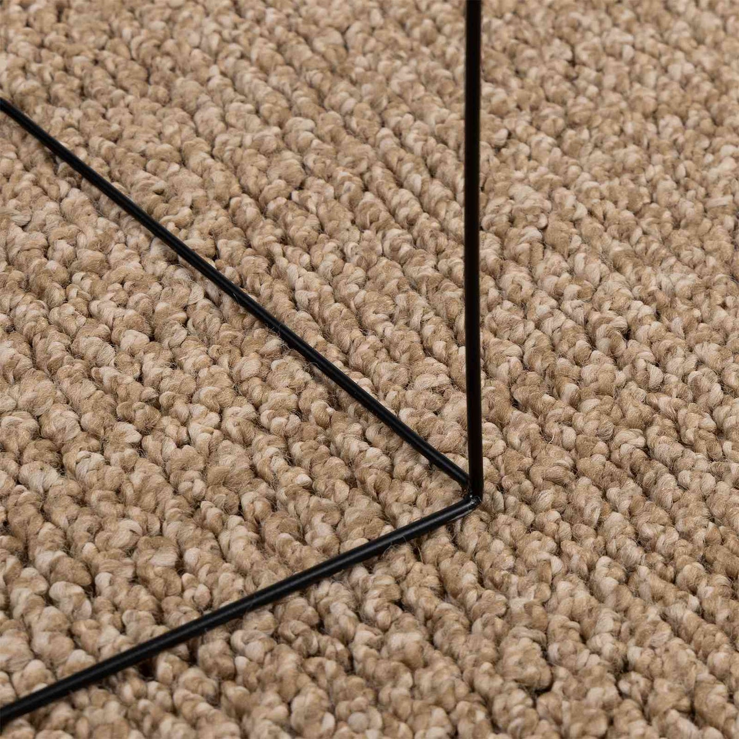 Bereichsteppiche Rund HUARTE Natur Ø 120 CM Polyester