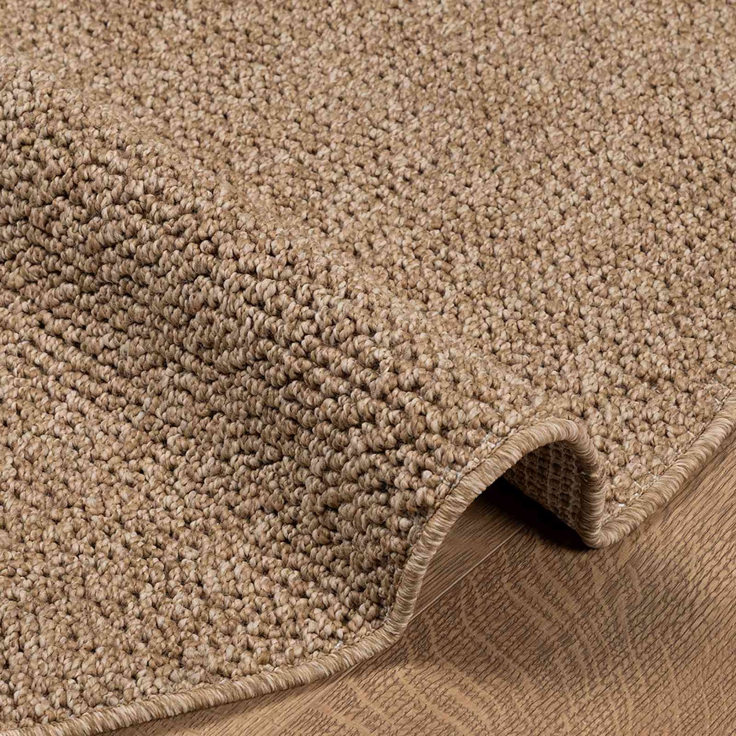 Bereichsteppiche Rund HUARTE Natur Ø 120 CM Polyester
