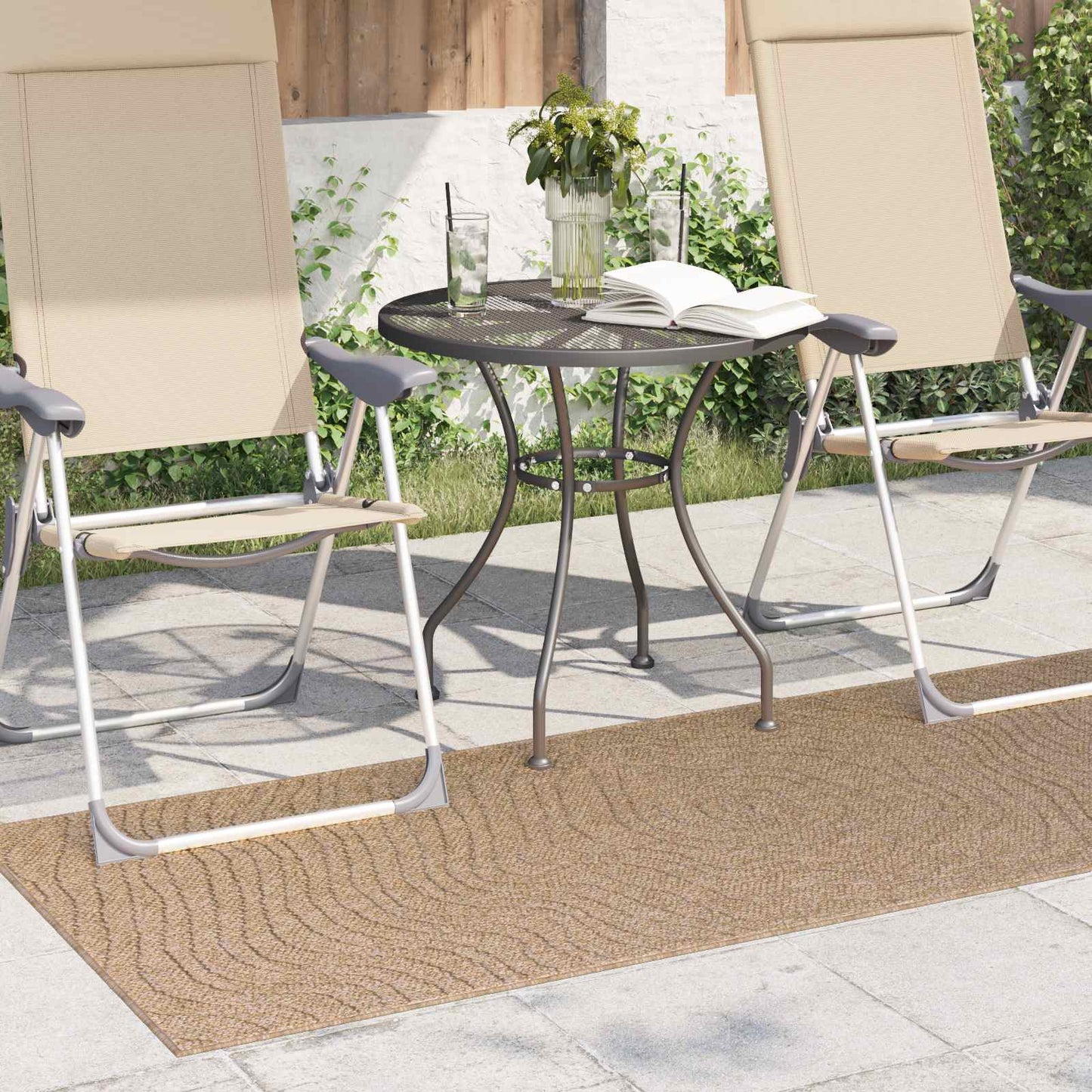 Moiré HUARTE Natural Area Rugs 150 x 80 cm Polyester