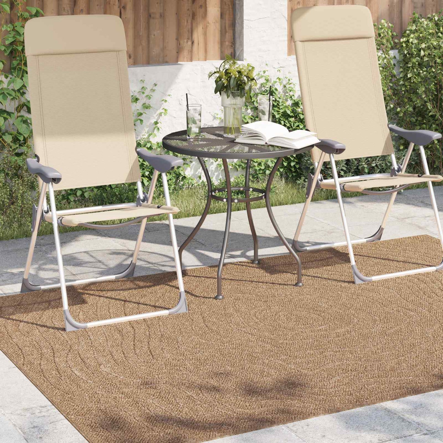 Tapis Moiré HUARTE Nature 230 x 160 cm Polyester