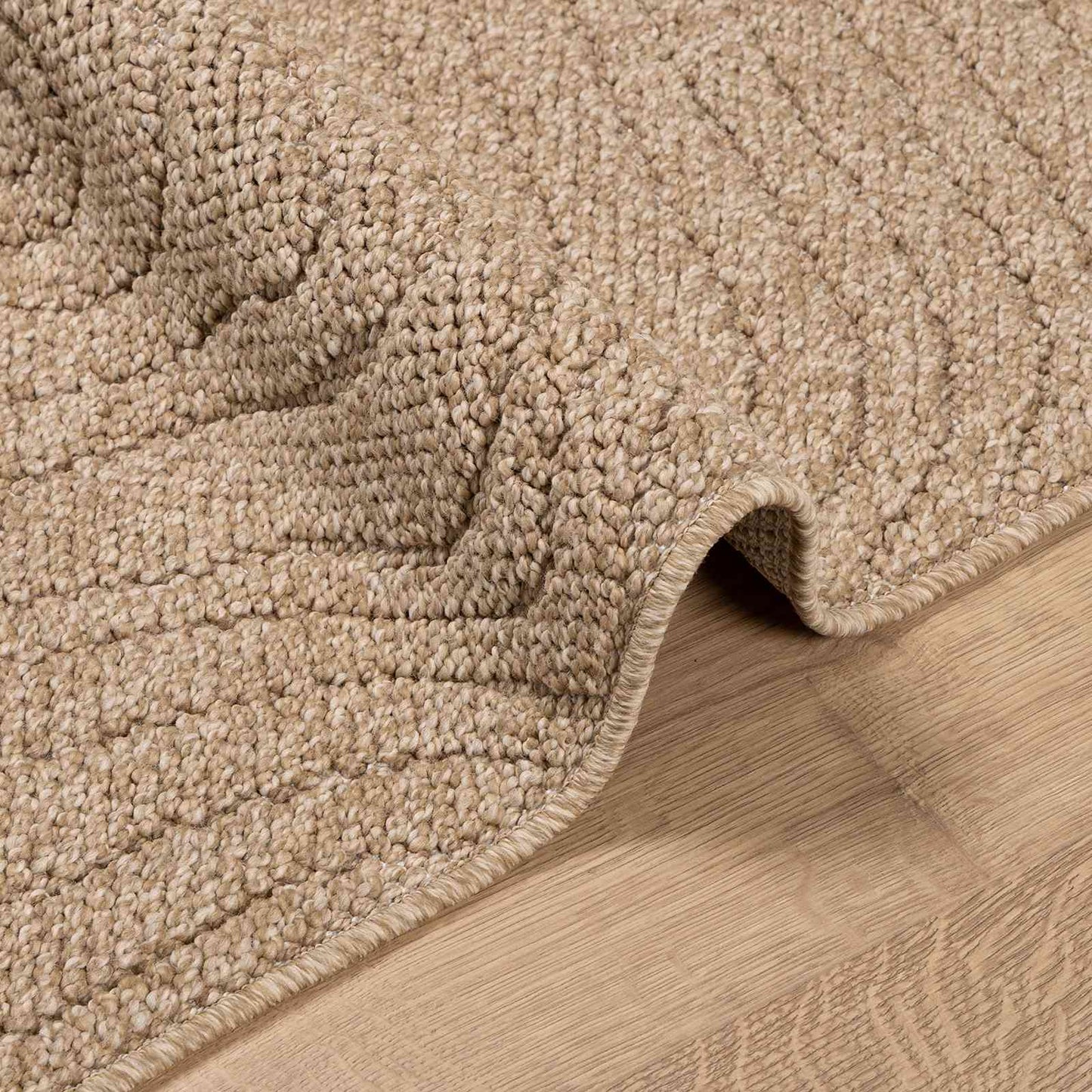 Bereichsteppiche Moiré HUARTE Natur 280 x 200 cm Polyester