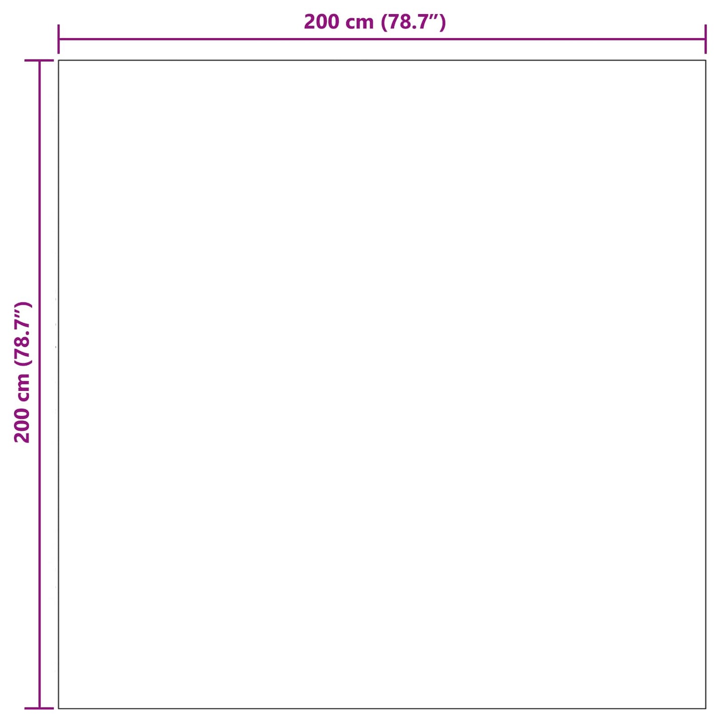 Bereichsteppiche Moiré HUARTE Natur 200 x 200 cm Polyester