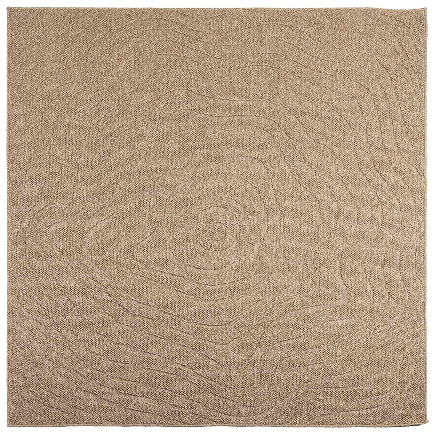 Bereichsteppiche Moiré HUARTE Natur 200 x 200 cm Polyester
