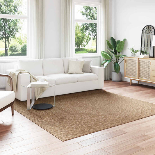 Bereichsteppiche Moiré HUARTE Natur 240 x 240 cm Polyester