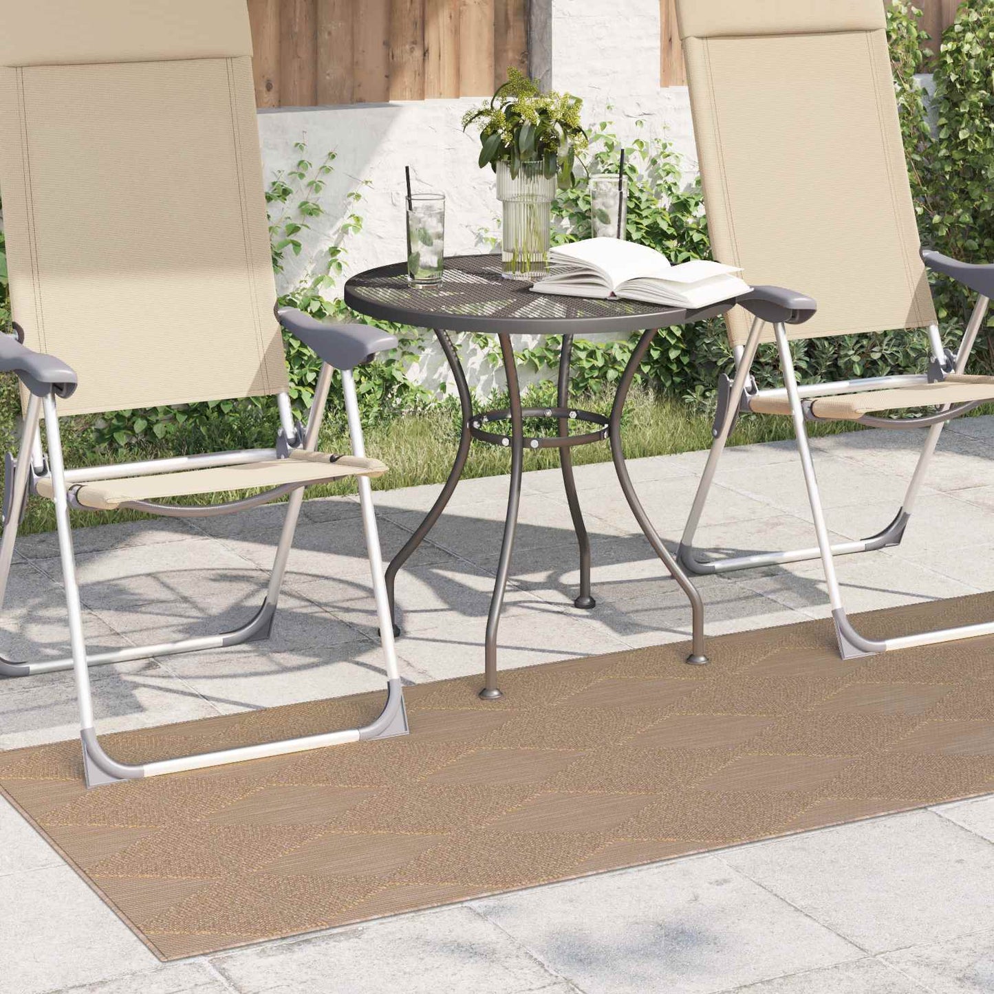 Tapis rectangulaire HUARTE Nature 200 x 80 cm