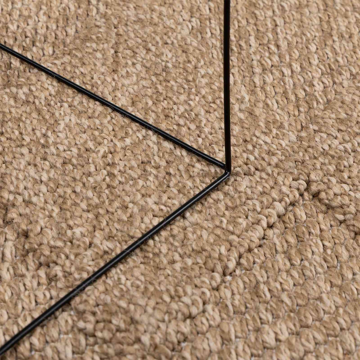 Tapis ronds HUARTE Natur 170 x 120 cm Polyester