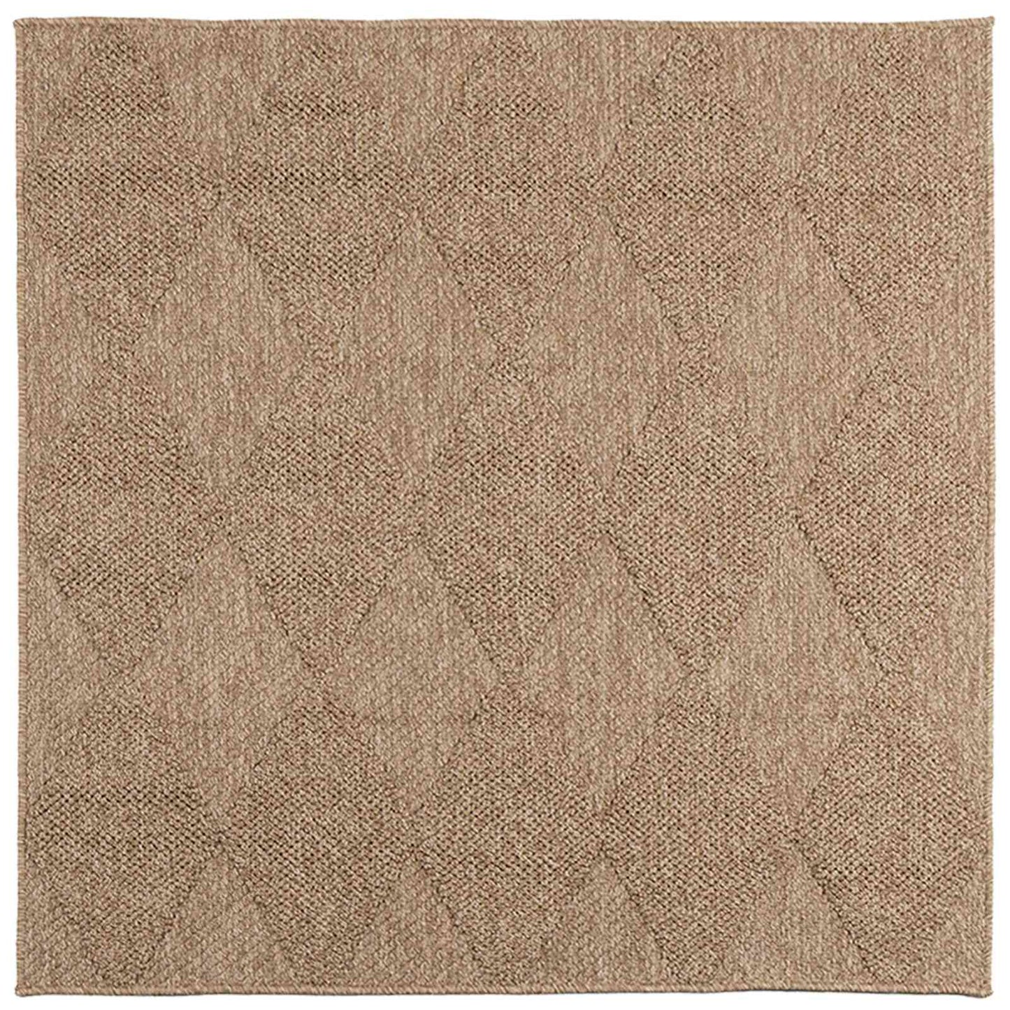 Tapis de surface carré HUARTE Naturel 120 x 120 cm