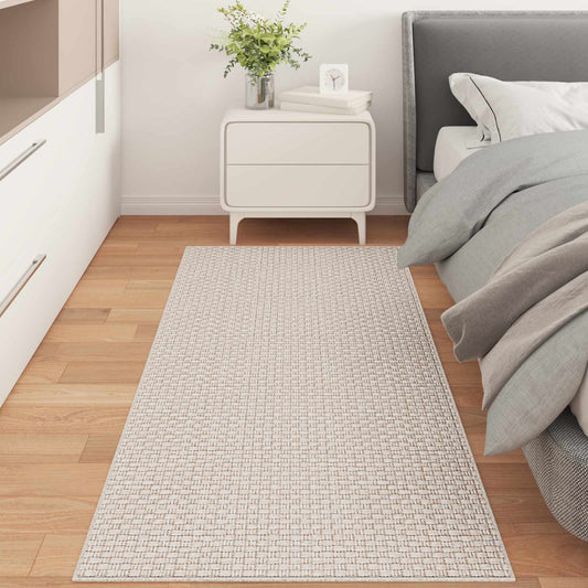 Bereichsteppiche Rechtwinklig HUARTE Creme 200 x 80 cm