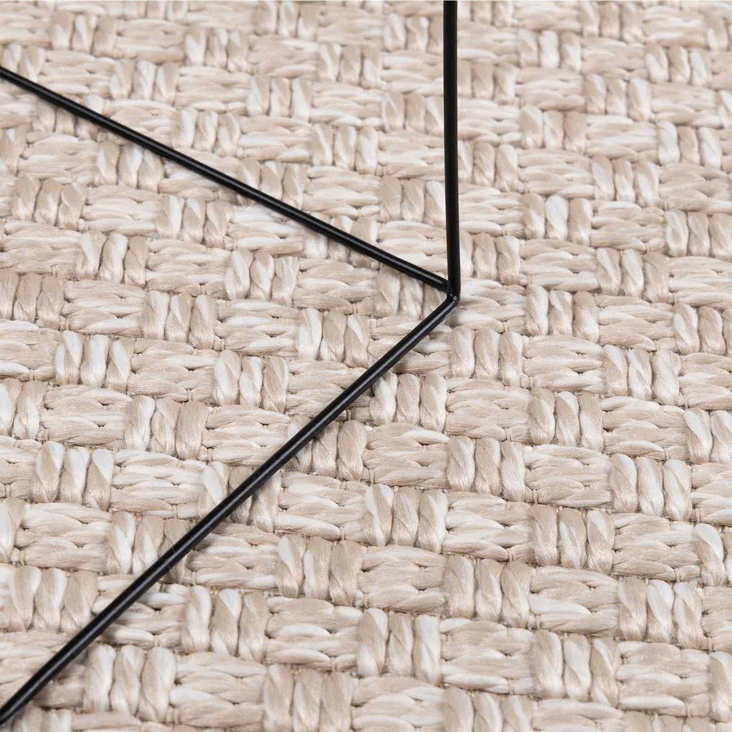 Tapis de zone HUARTE Crème 280 x 200 cm Polyester