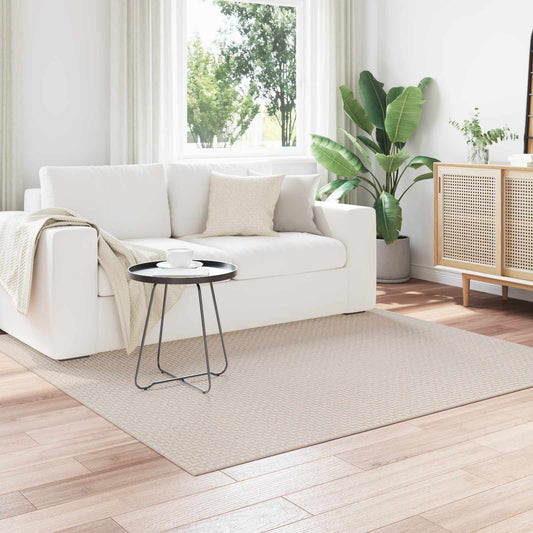 Bereichsteppiche Quadratisch HUARTE Creme 120 x 120 cm