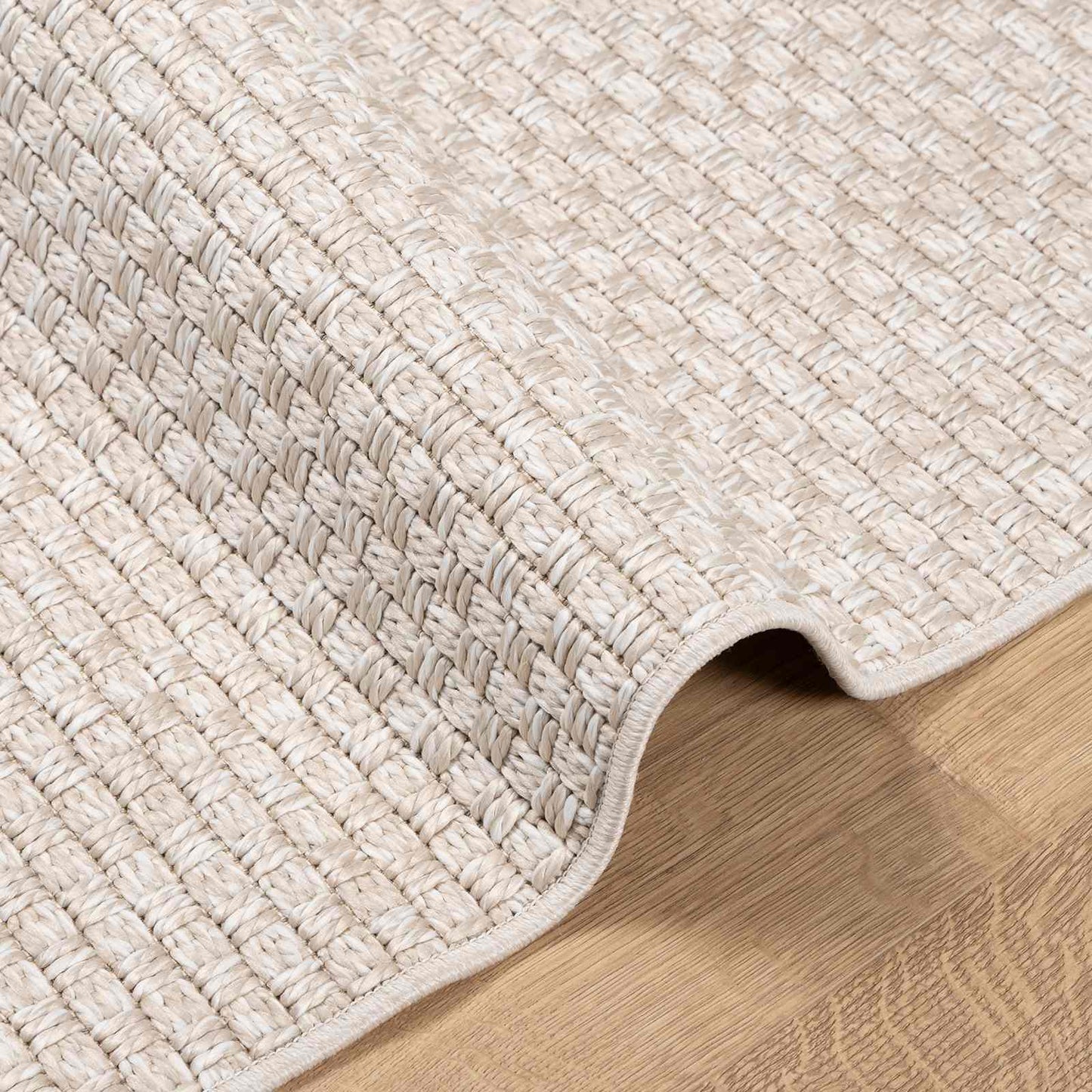 Tapis Carré HUARTE Crème 200 x 200 cm