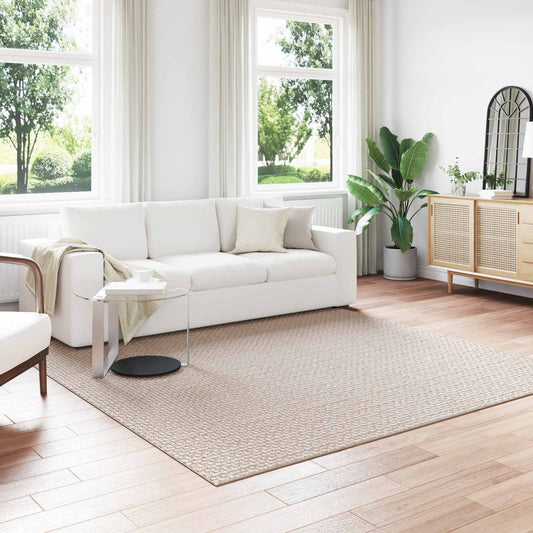 Bereichsteppiche Quadratisch HUARTE Creme 240 x 240 cm