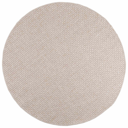 Bereichsteppiche Rund HUARTE Creme Ø 120 CM Polyester