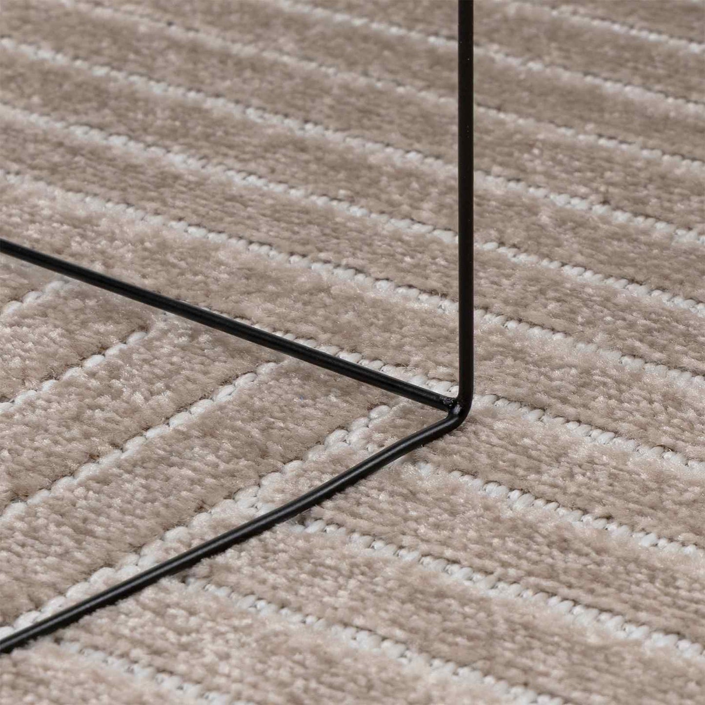 HUARTE Beige Area Rugs 280 x 200 cm Polyester