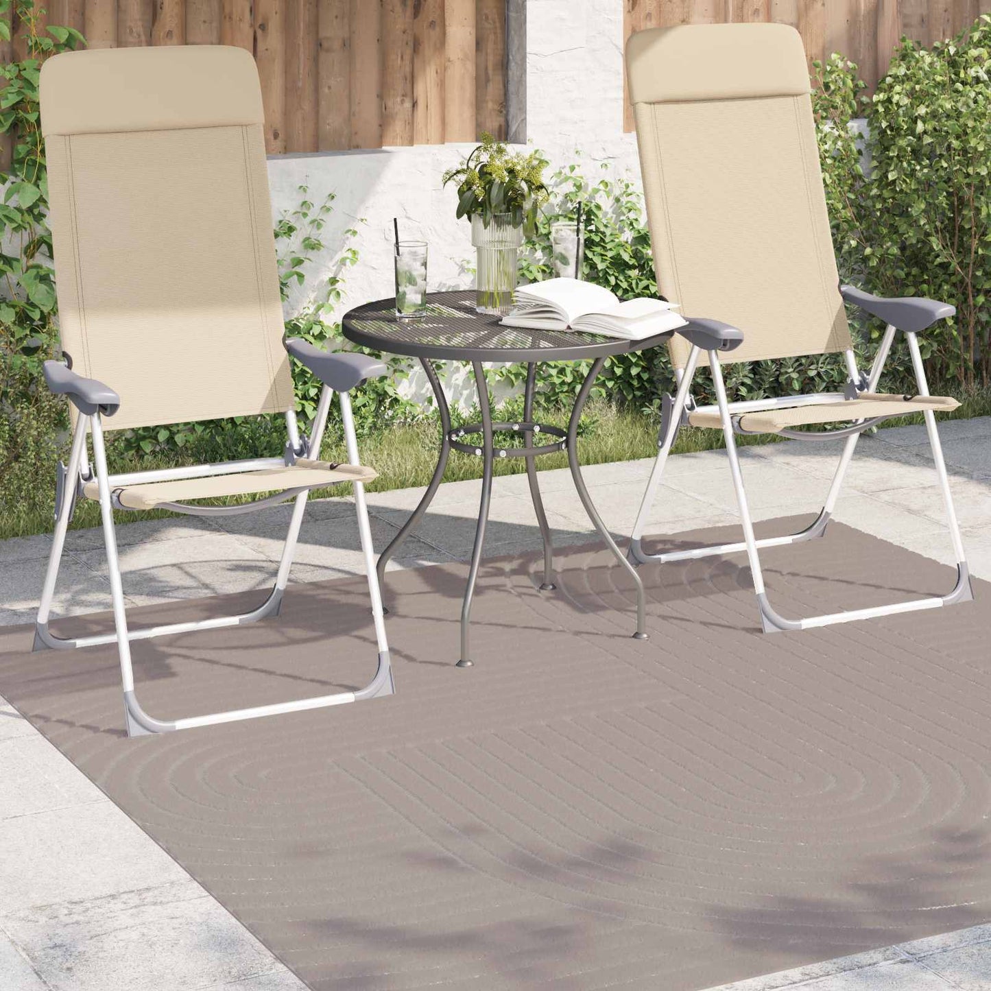 Bereichsteppiche Quadratisch HUARTE Beige 200 x 200 cm