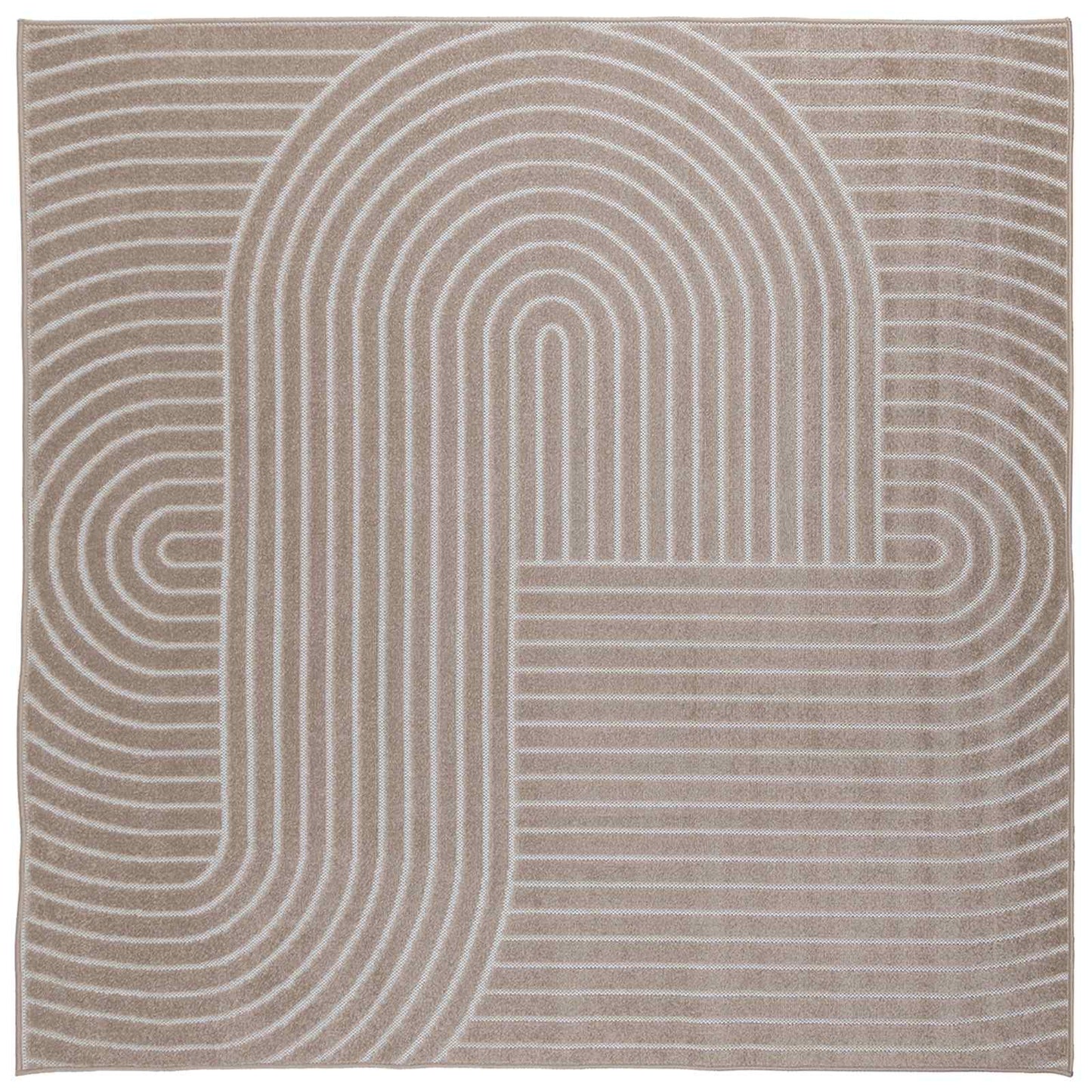 Bereichsteppiche Quadratisch HUARTE Beige 200 x 200 cm