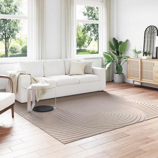 Bereichsteppiche Quadratisch HUARTE Beige 240 x 240 cm