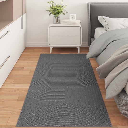 Bereichsteppiche HUARTE Anthrazit 200 x 80 cm Polyester