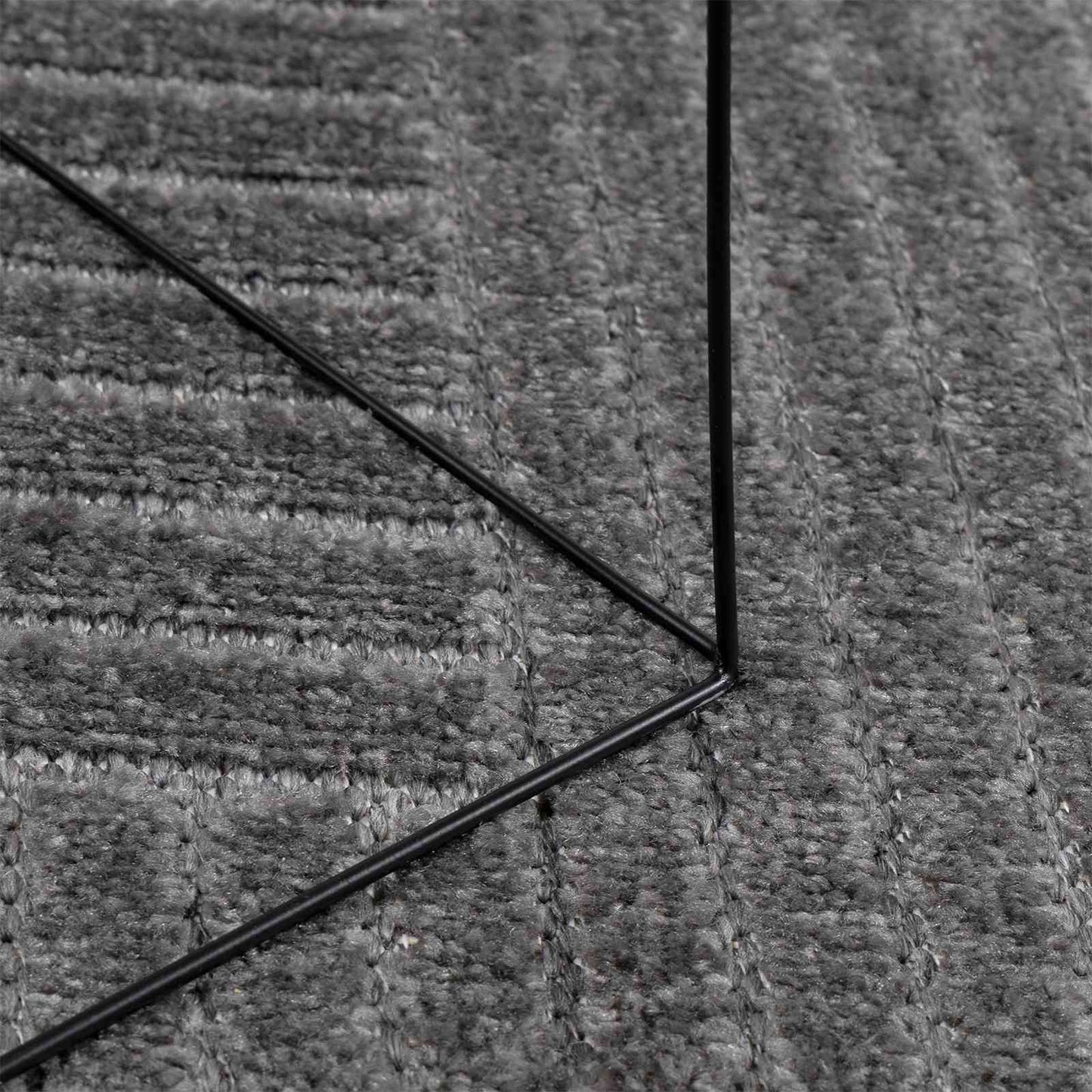 Bereichsteppiche HUARTE Anthrazit 200 x 140 cm Polyester