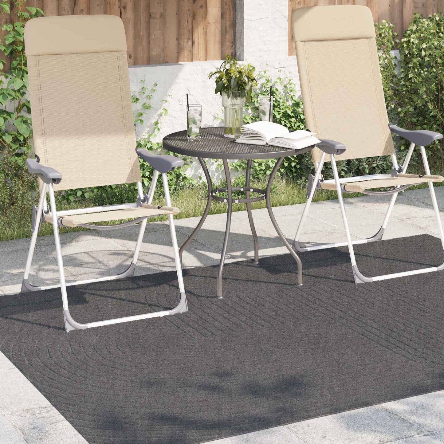 Bereichsteppiche HUARTE Anthrazit 200 x 140 cm Polyester