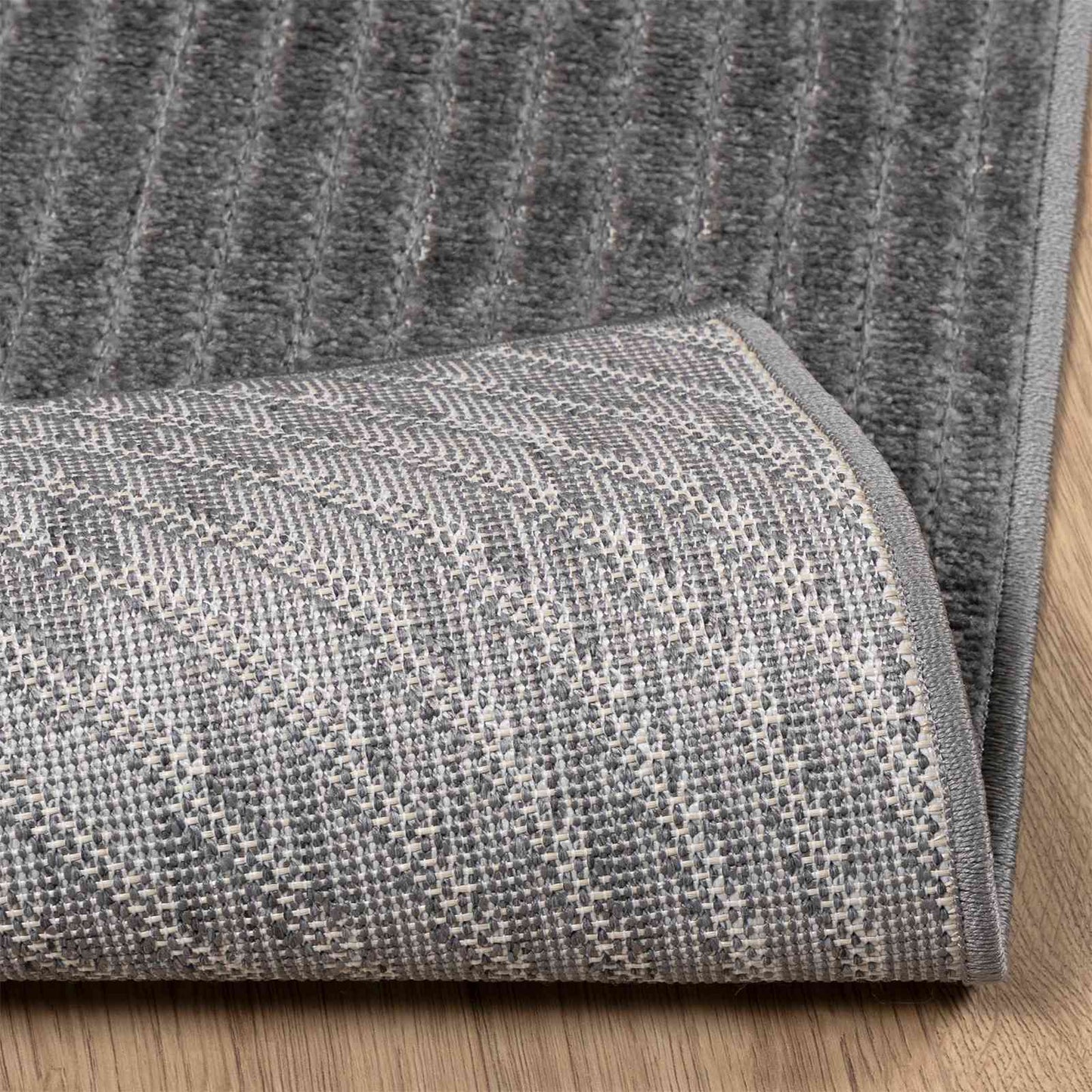 Bereichsteppiche HUARTE Anthrazit 240 x 240 cm Polyester