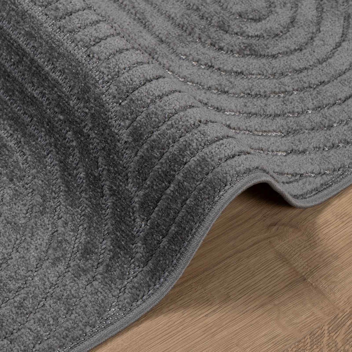 Bereichsteppiche HUARTE Anthrazit 240 x 240 cm Polyester