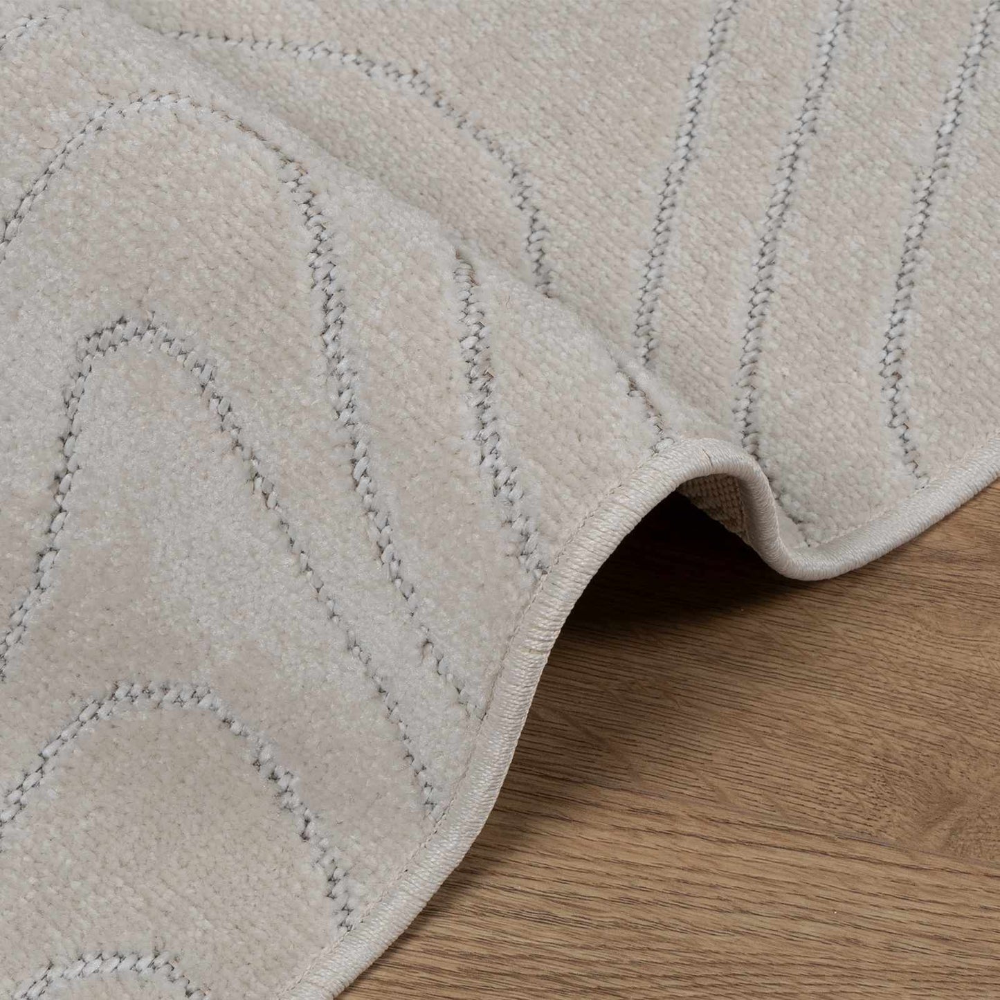Bereichsteppiche Rechtwinklig HUARTE Creme 150 x 80 cm