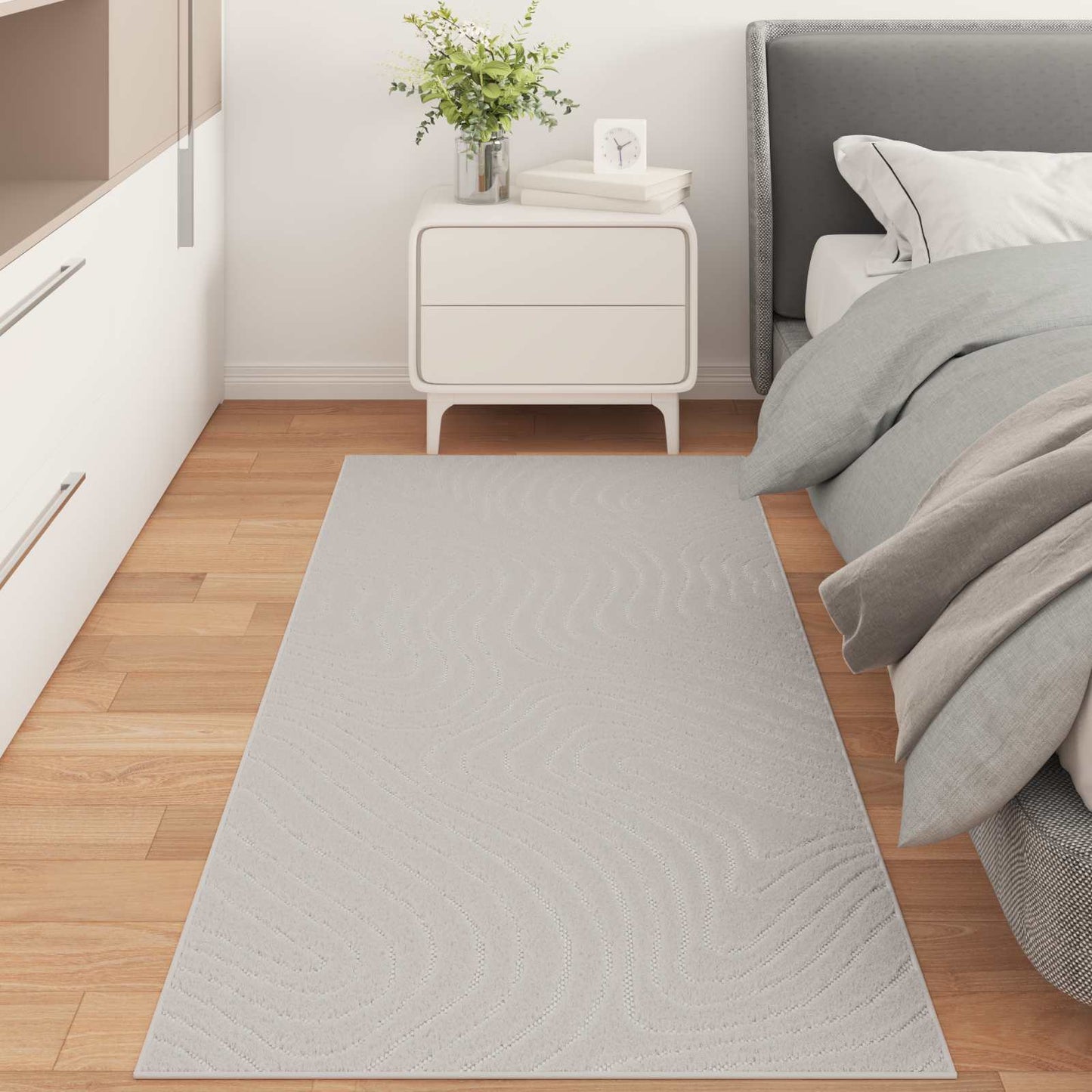 Bereichsteppiche Rechtwinklig HUARTE Creme 150 x 80 cm