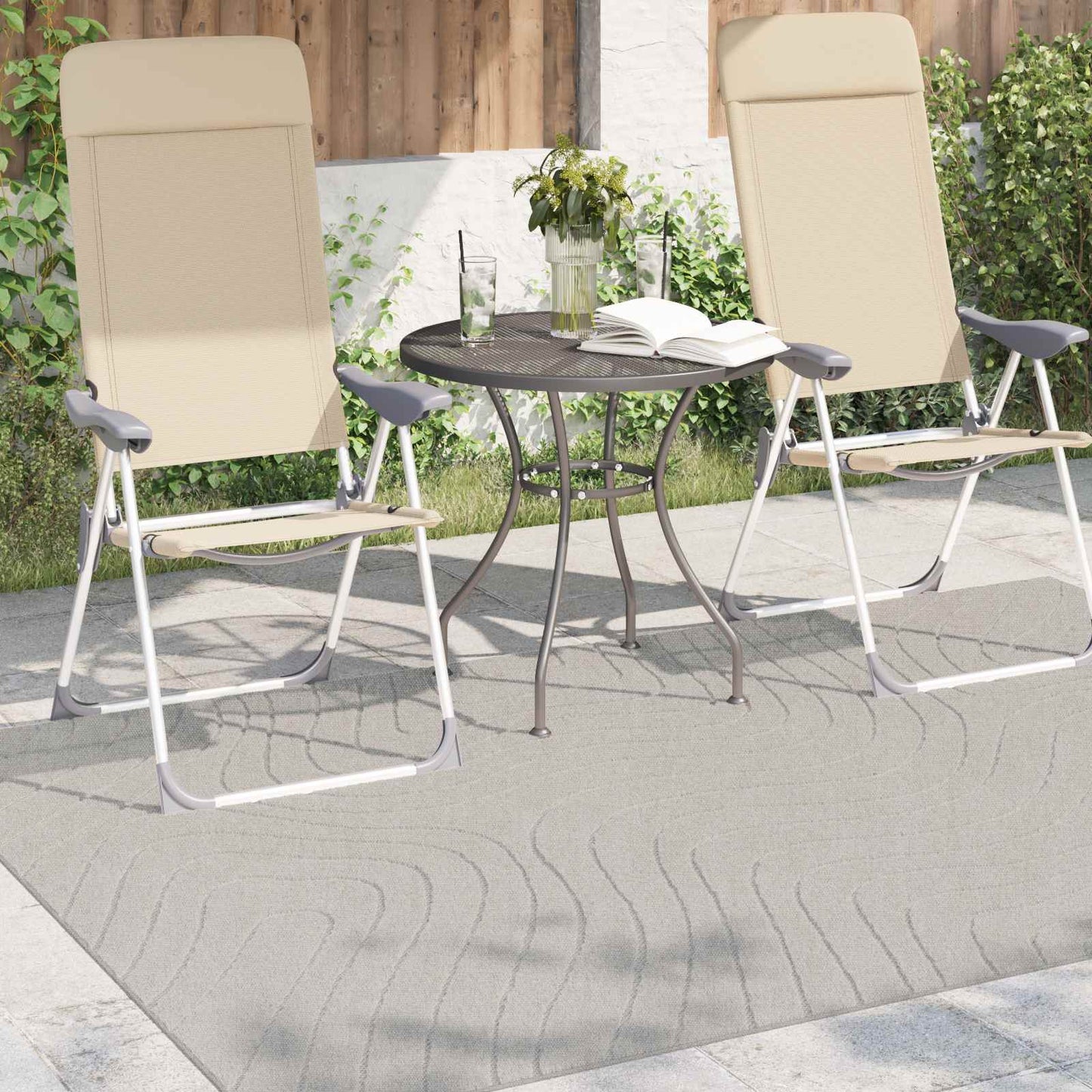 Bereichsteppiche HUARTE Creme 170 x 120 cm Polyester
