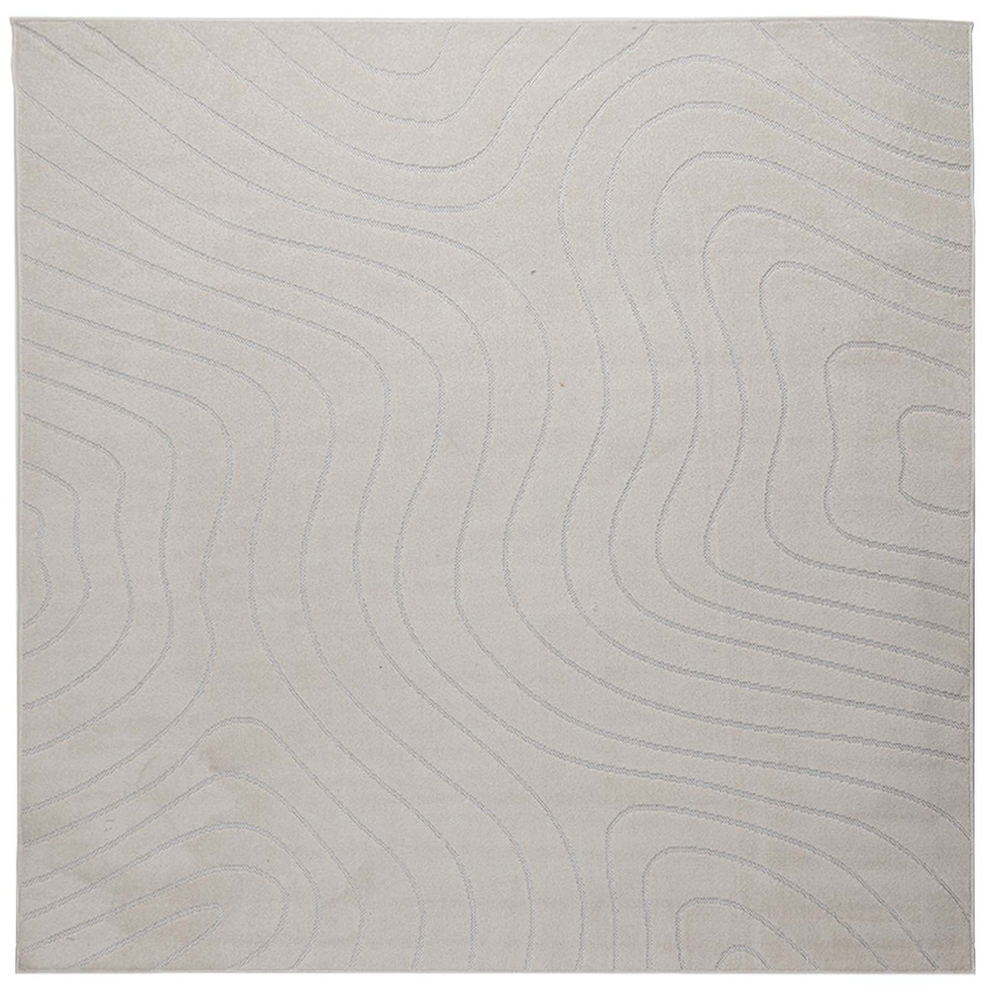 Bereichsteppiche Quadratisch HUARTE Creme 120 x 120 cm