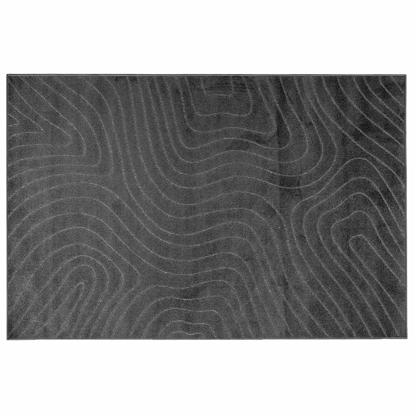 Bereichsteppiche HUARTE Anthrazit 280 x 200 cm Polyester