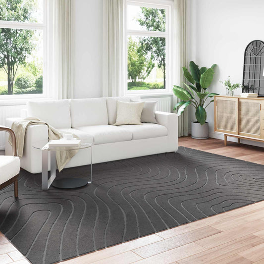 Bereichsteppiche HUARTE Anthrazit 340 x 240 cm Polyester