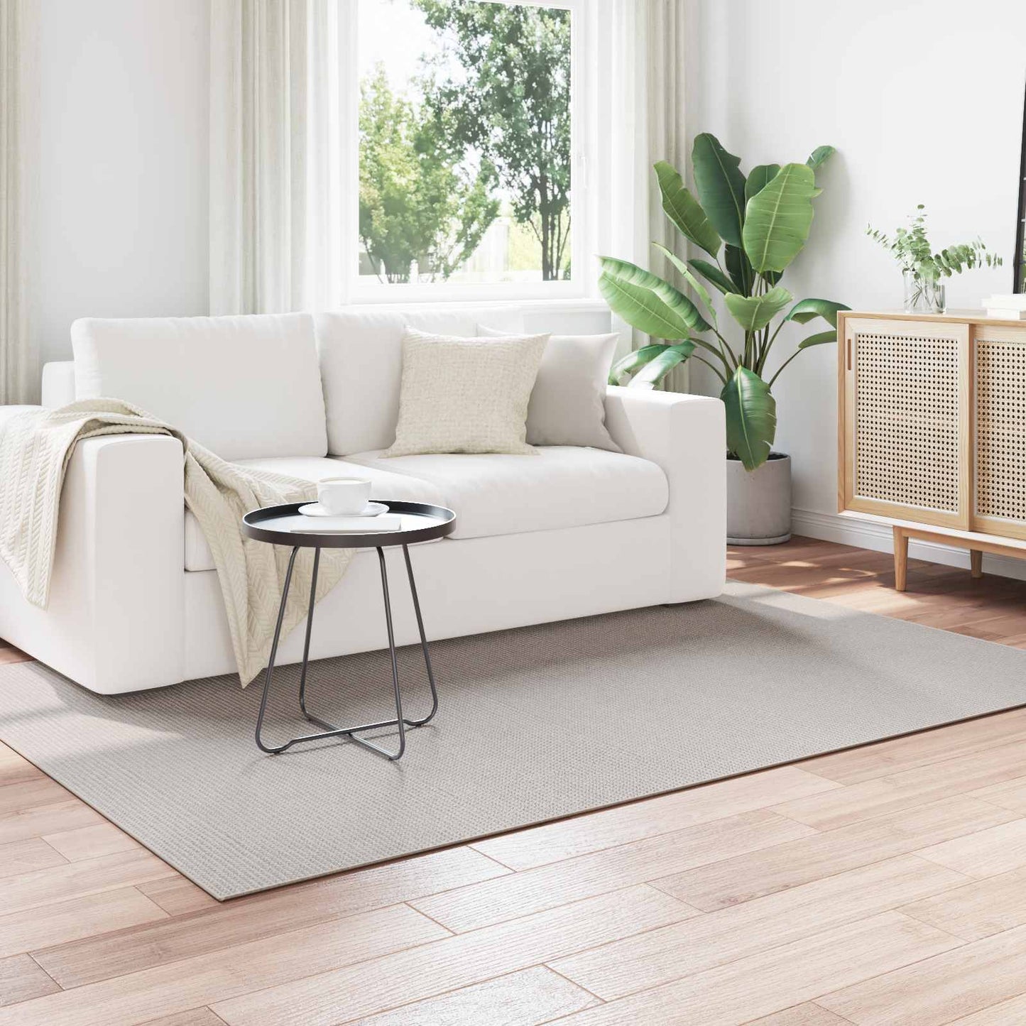 Area rugs HUARTE Cream 200 x 140 cm Polyester