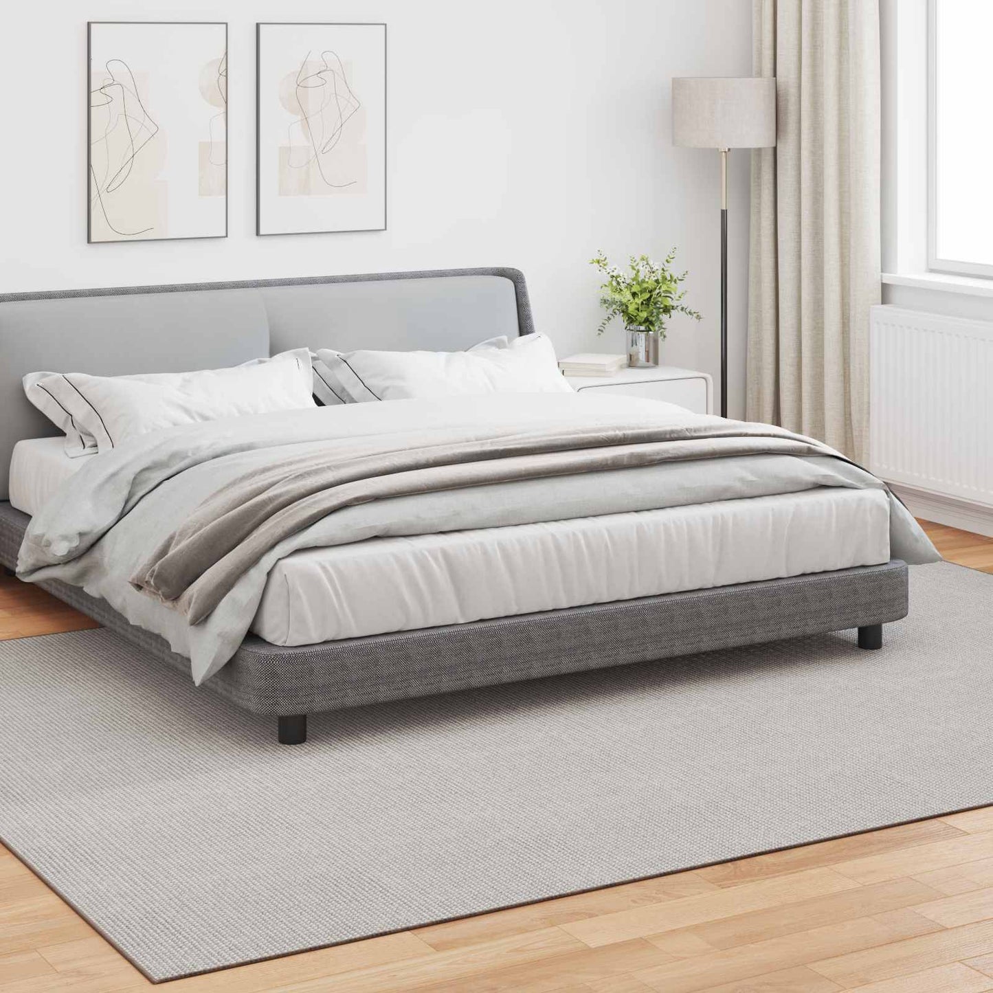 Area rugs HUARTE Cream 280 x 200 cm Polyester