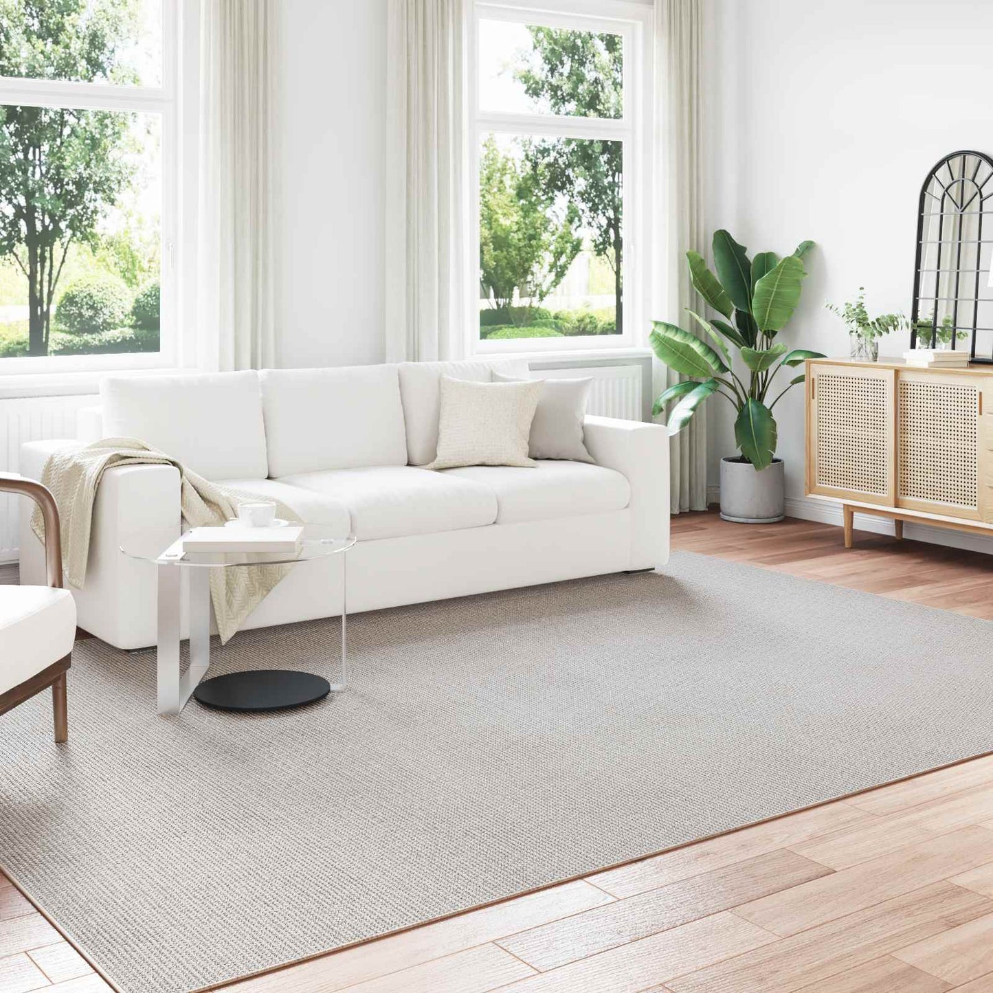Bereichsteppiche HUARTE Creme 340 x 240 cm Polyester
