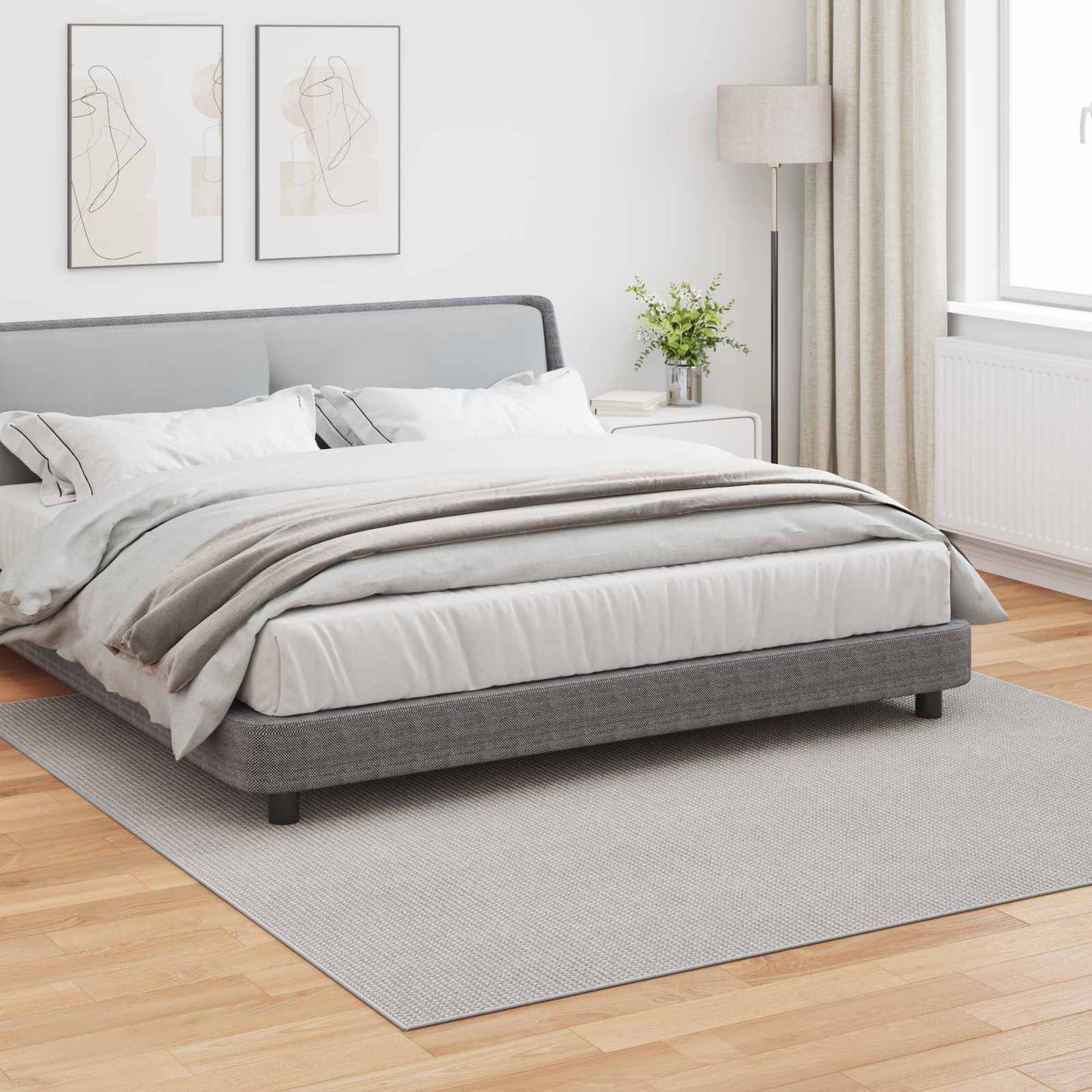 Tapis carrés HUARTE Crème 240 x 240 cm