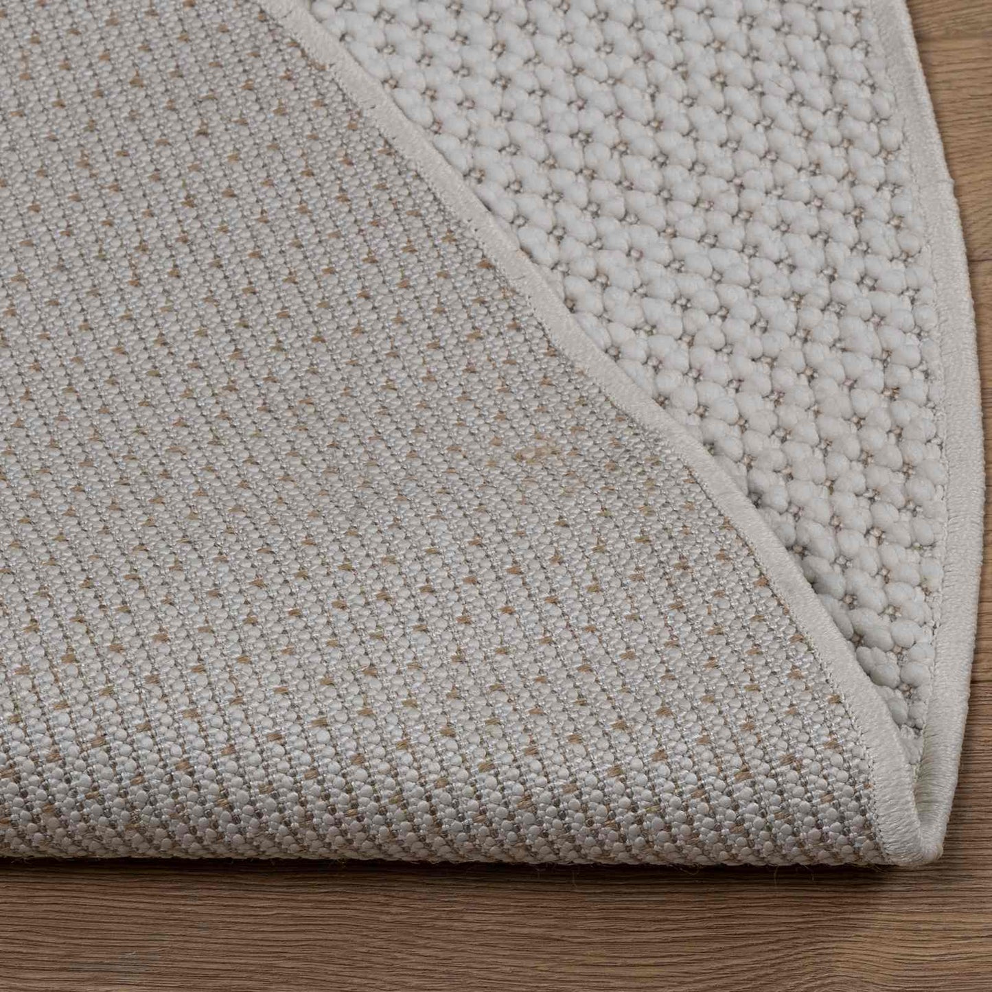 Tapis ronds HUARTE Crème Ø 200 CM Polyester