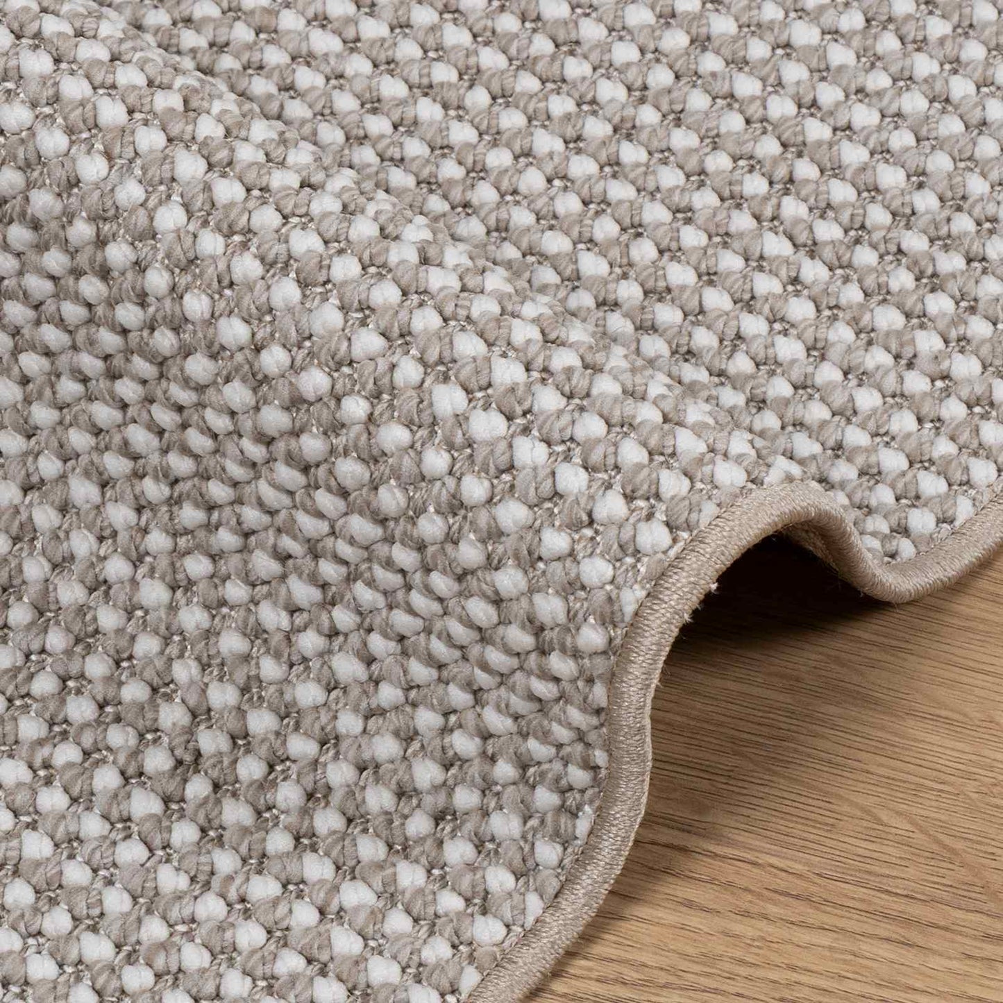 Bereichsteppiche HUARTE Creme und Taupe 200 x 140 cm Polyester