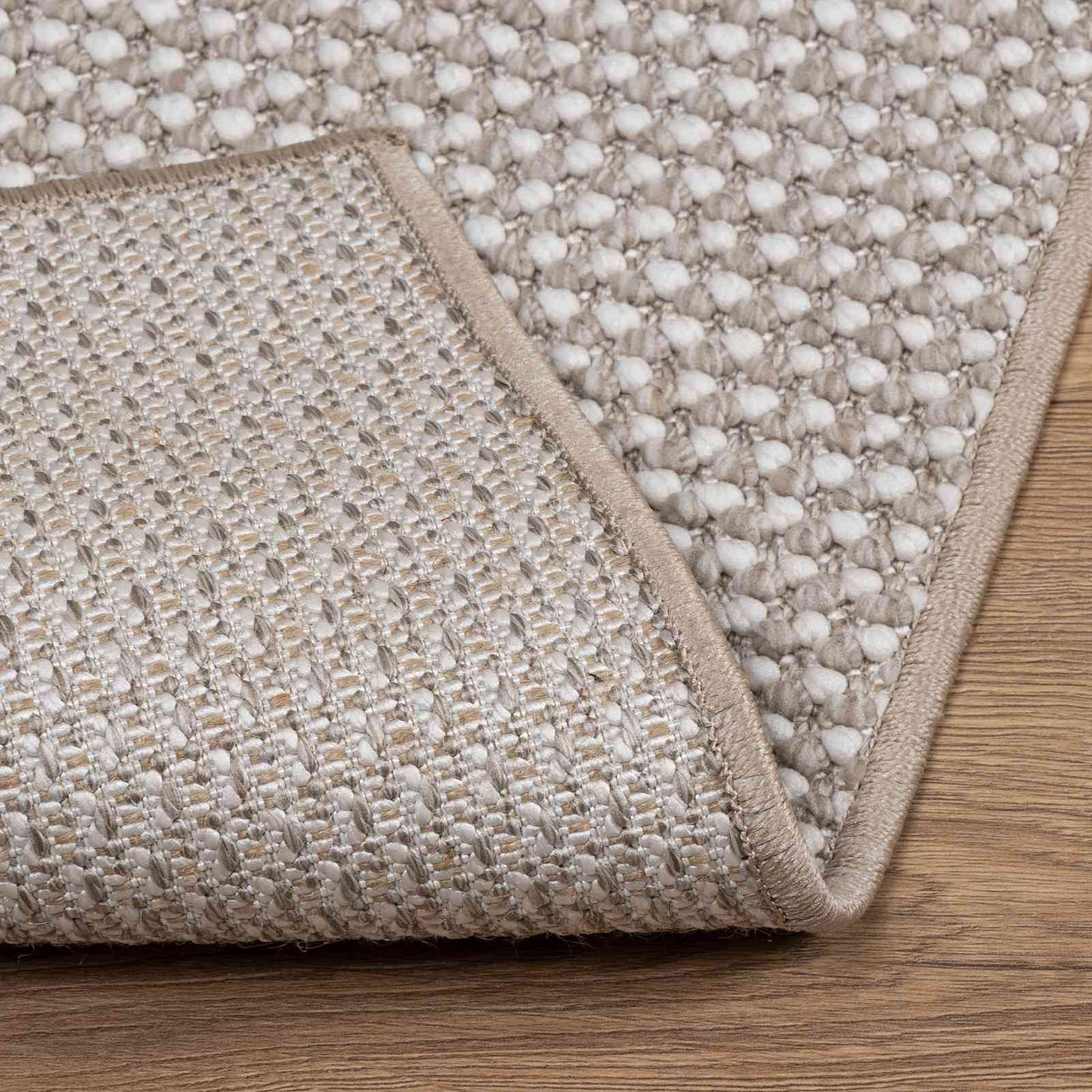 Bereichsteppiche HUARTE Creme und Taupe 340 x 240 cm Polyester