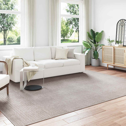 Bereichsteppiche HUARTE Creme und Taupe 340 x 240 cm Polyester