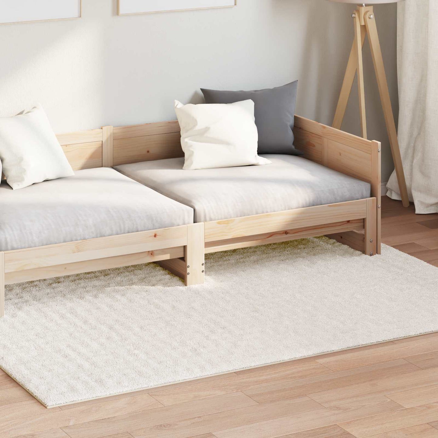 Bereichsteppiche HUARTE Creme 200 x 140 cm Polyester