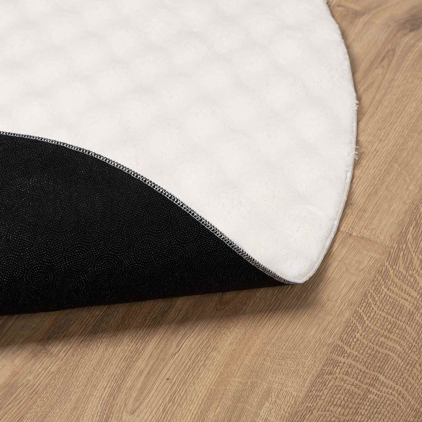 Tapis ronds de zone HUARTE Crème Ø 200 CM Polyester