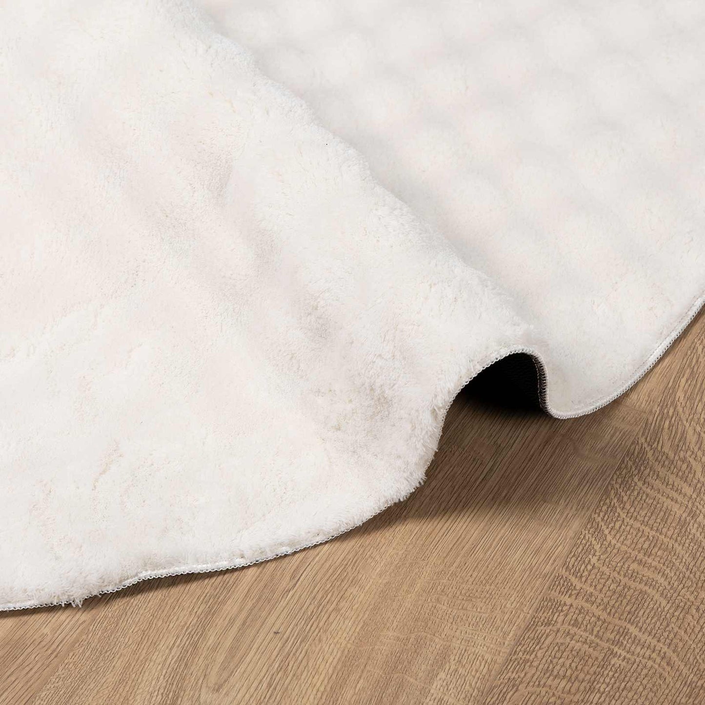 Tapis ronds de zone HUARTE Crème Ø 200 CM Polyester