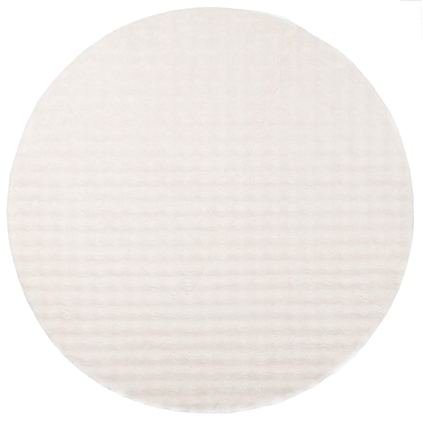 Tapis ronds de zone HUARTE Crème Ø 200 CM Polyester