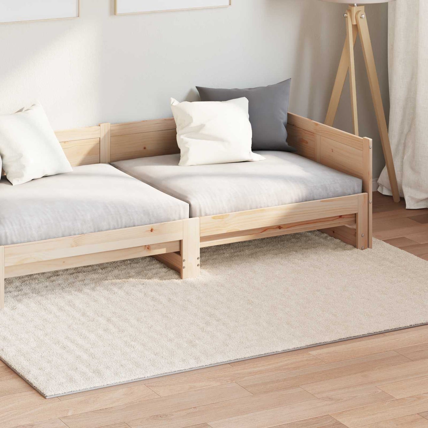 Bereichsteppiche HUARTE Beige 170 x 120 cm Polyester