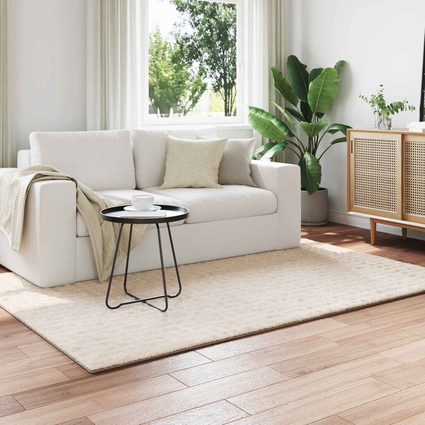 Bereichsteppiche HUARTE Beige 230 x 160 cm Polyester