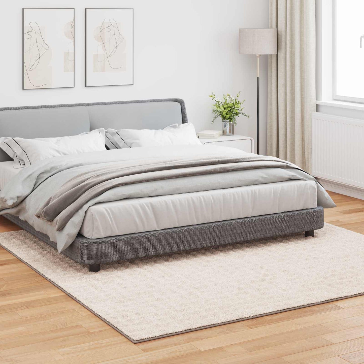 Bereichsteppiche Quadratisch HUARTE Beige 240 x 240 cm