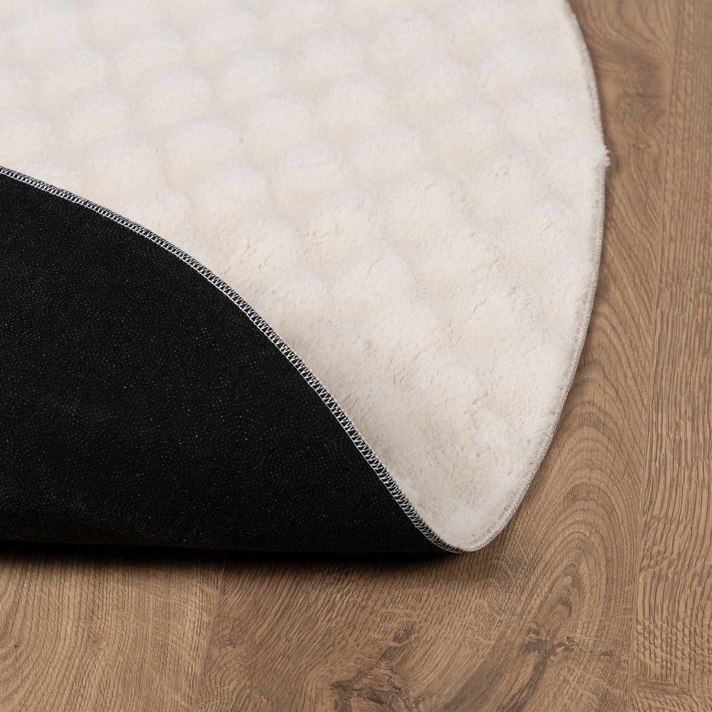 Area Rugs Round HUARTE Beige Ø 200 CM Polyester